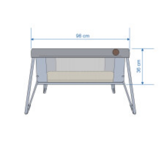 Slika Maxi Cosi putni krevetić Iris - Essential Gey