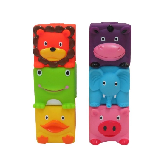 Slika Edushape kocke Soft & Squeezy Critter Blocks