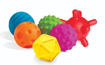 Slika Edushape loptice Sensory Mini Balls Set - 6 kom 