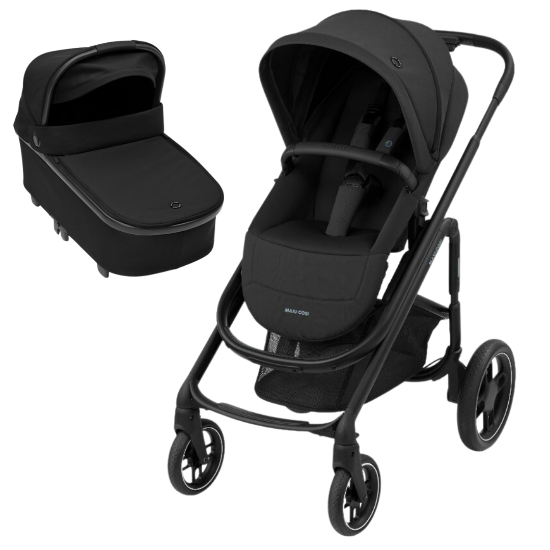 Slika Maxi-Cosi kolica 2u1 Plaza Plus + košara - Essential Black