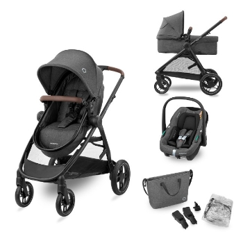 Slika Kolica  3u1 Zelia S Trio + košara + autosjedalica - Dark Grey Maxi-Cosi 