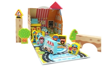 Slika Edushape edukativne kocke My Soft World - Town Playbox