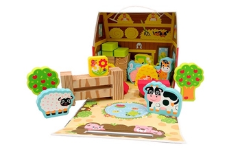 Slika Edushape edukativne kocke My Soft World - Farm Playbox