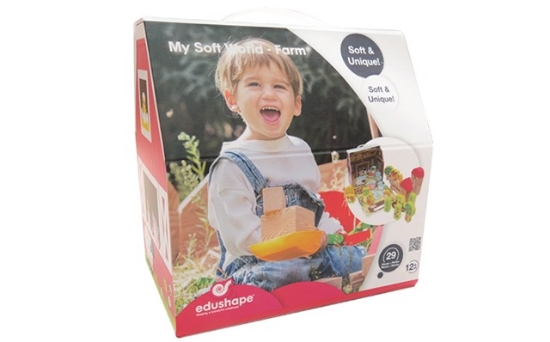 Slika Edushape edukativne kocke My Soft World - Farm Playbox