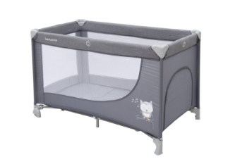 Slika Bertonne Simple sklopivi krevetić, sivi