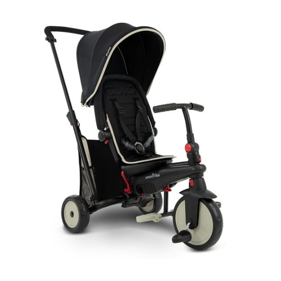 Slika Smart Trike tricikl Folding Str 3 - Black with Cream Piping