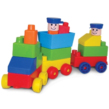 Slika Edushape igračka Flexi Edu-Blocks - Train - 25 kom