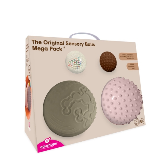 Slika Edushape lopte Sensory Balls Mega Pack - Boho Chic