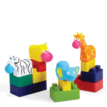 Slika Edushape igračka Flexi Edu-Blocks - Jungle - 28 kom