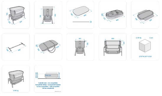 Slika Maxi-Cosi kolijevka Iora Eco - Beyond Grey