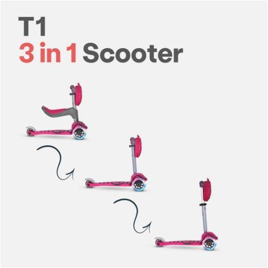 Slika Smart Trike T1 New 2023 romobil, Pink