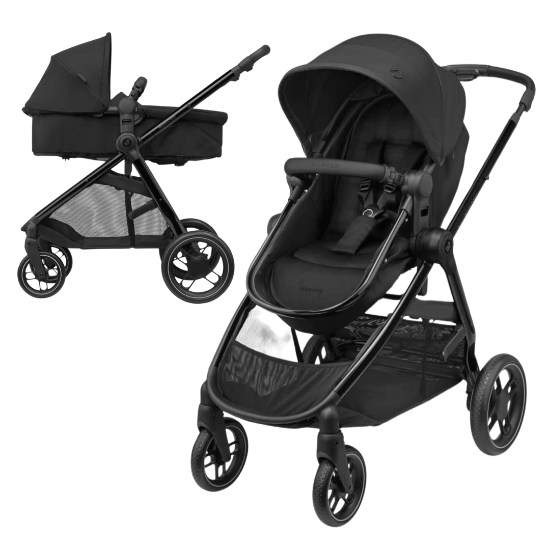 Slika Maxi-Cosi kolica 2u1 Zelia3 Luxe + košara - Twillic Black