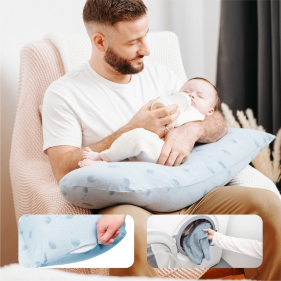 Slika Jastuk za dojenje i spavanje B Love XXL - Wind Blue Babymoov 