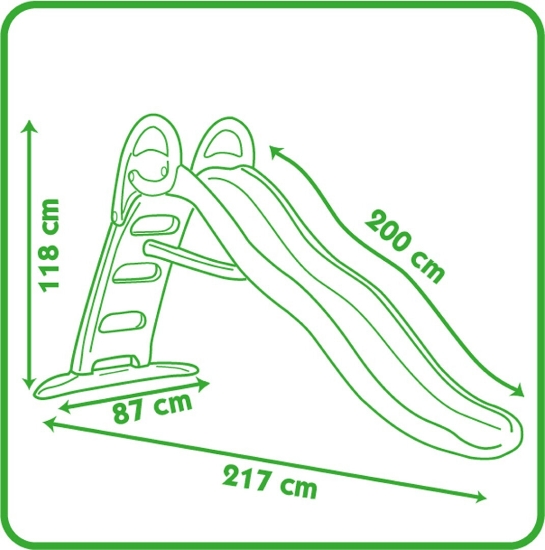 Slika Tobogan Funny 217x87x118,2 cm SMOBY 