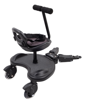 Prikažite detalje za Buggyboard sa sjedalom i ručkom, crna - FREEON  Slika Buggyboard sa sjedalom i ručkom, crna - FREEON