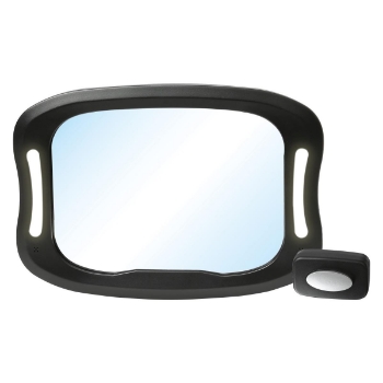 Slika Ogledalo za nadzor djeteta s led svjetolm crno - FREEON 