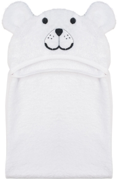 Slika Ručnik s kapuljačom medo 110x75cm bijela BUBABA BY FREEON
