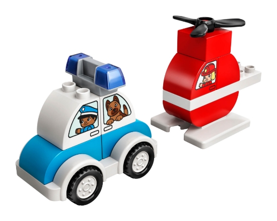 Slika LEGO® DUPLO® 10957 Vatrogasni helikopter i policijski auto