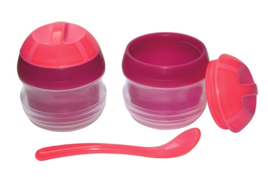 Slika Termo posuda set sa žlicom blue/rose 440025 MAM 