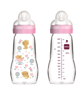 Slika Staklena bočica 260 ml 2+mj sort MAM