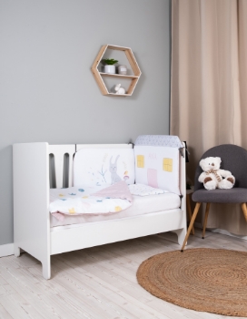 Slika Personalizirana  6-djelna posteljina Moja prva kućica, roza - BUBABA BY FREEON