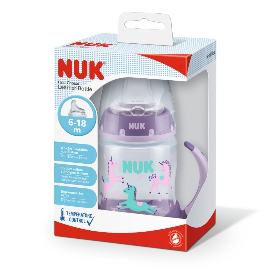 Slika Čašica FC learner sa termometrom silikonska 150 ml multicolor NUK