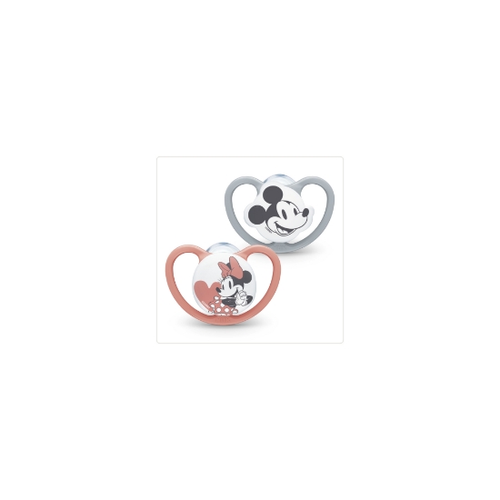 Slika Duda varalica silikonska Space Mickey mickey vel.1 (0-6m) 2 kom NUK