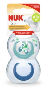 Slika Duda varalica silikonska Star 18-36m 2/1 NUK