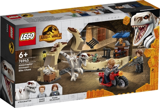 Slika LEGO® JURASSIC WORLD™  76945 Dinosaur Atrociraptor: Potjera na motociklu