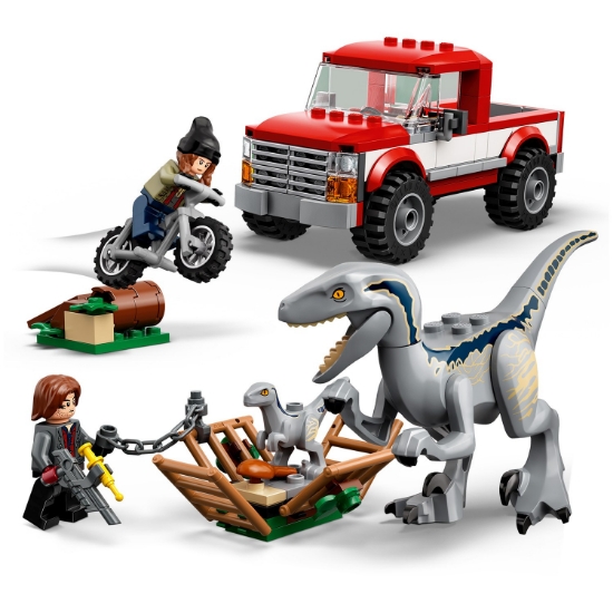 Slika LEGO® JURASSIC WORLD™ 76946 Lov na velociraptoricu Blue