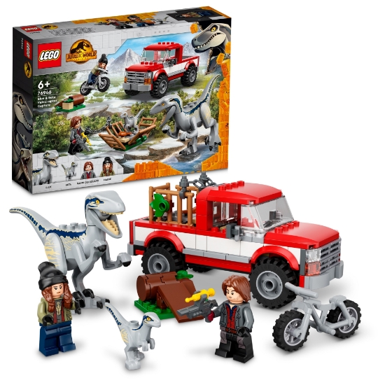 Slika LEGO® JURASSIC WORLD™ 76946 Lov na velociraptoricu Blue