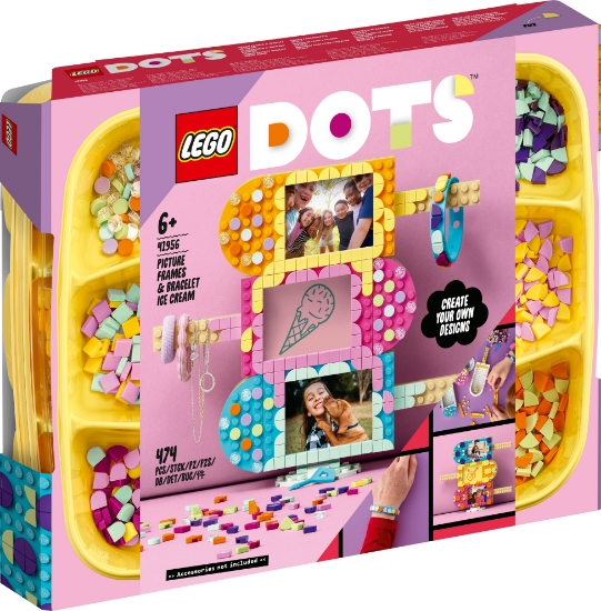 Slika LEGO® DOTS 41956 Okviri za slike i narukvica sladoled