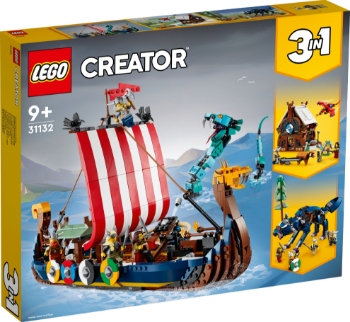 Slika LEGO® CREATOR 31132 Vikinški brod i Midgardska zmija