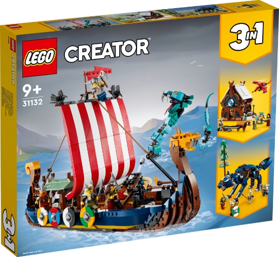 Slika LEGO® CREATOR 31132 Vikinški brod i Midgardska zmija