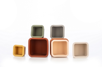 Slika Toranj iz posudica kvadrat 0+ mjeseci  - FREE 2 PLAY