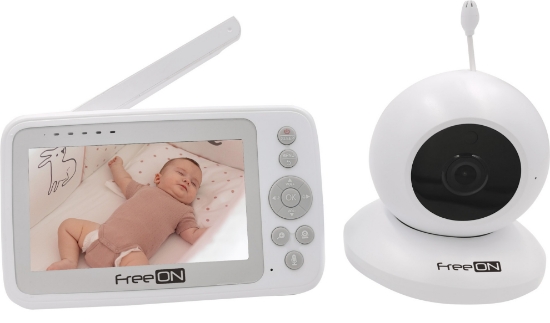 Slika Baby alarm - video Aria video baby monitor white FREEON