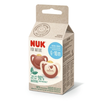 Slika duda varalica silikonska For Nature 6-18 2/1 multicolor NUK