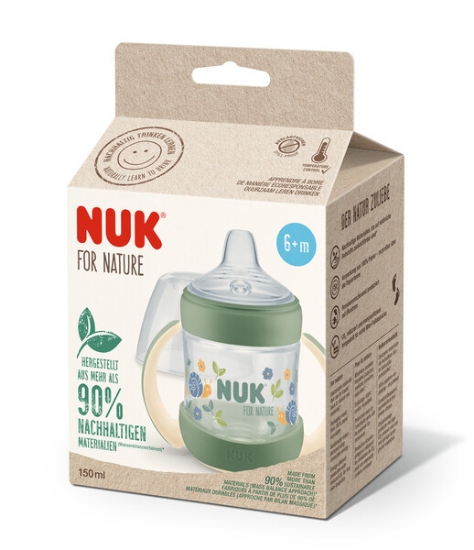 Slika Plastična bočica For Nature za učiti piti 150ml 6+ temp multicolor NUK