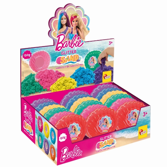 Slika Glitter kinetički pijesak u školjki BARBIE 150g LISCIANI