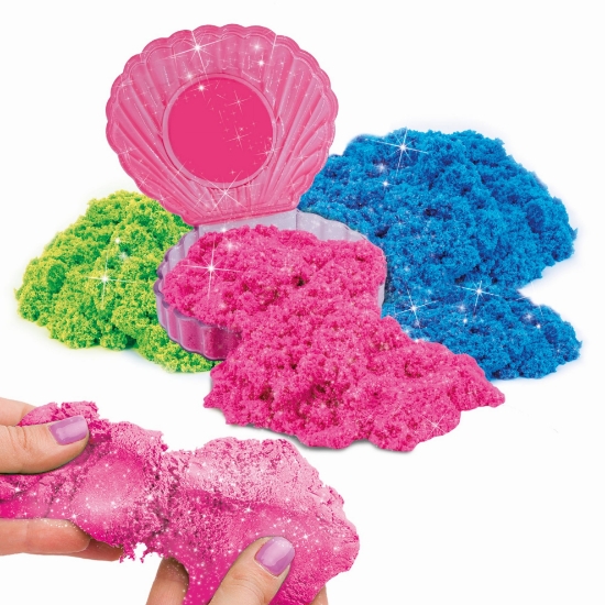 Slika BARBIE set glitter kinetički pijesak 350 g 3 boje u kutiji LISCIANI