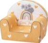 Slika Dječja fotelja žuta srca BUBABA BY FREEON