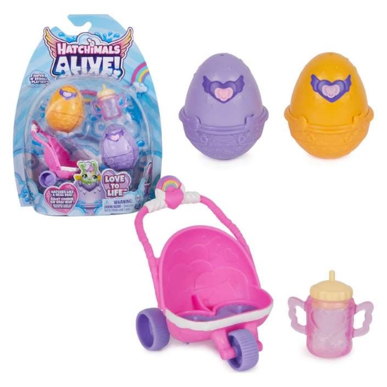 Slika Alive set za igru blizanci u kolicima HATCHIMALS