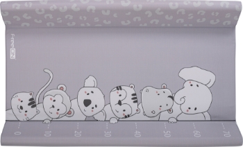 Slika Podloga za previjanje tvrda Animals  50x80x10  - FREEON