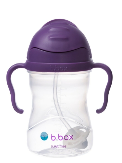 Slika Sippy cup bočica sa slamkom -  grape b.box