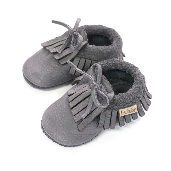 Slika Baobaby Mekane dječje cipelice, Mokasine , Grey, 2XS