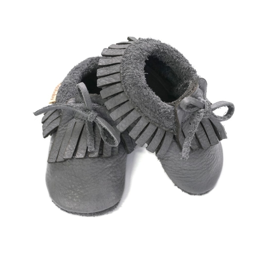 Slika Baobaby Mekane dječje cipelice, Mokasine , Grey, 2XS