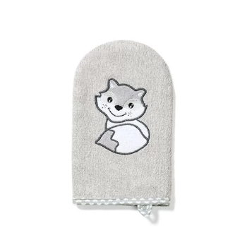 Slika Rukavica za pranje bambus Rakun siva BabyOno