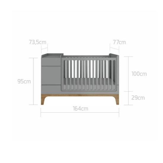 Slika Bellamy UP! krevet 70x120 cm, grey