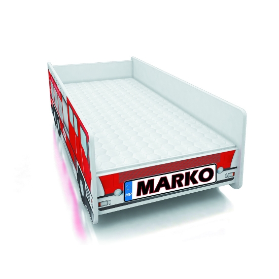 Slika Dječji krevet ACMA Vatrogasci s imenom 180x80