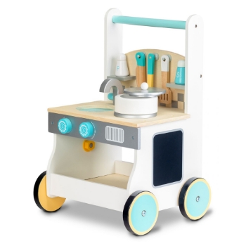 Slika Drvena kuhinja na kotačima